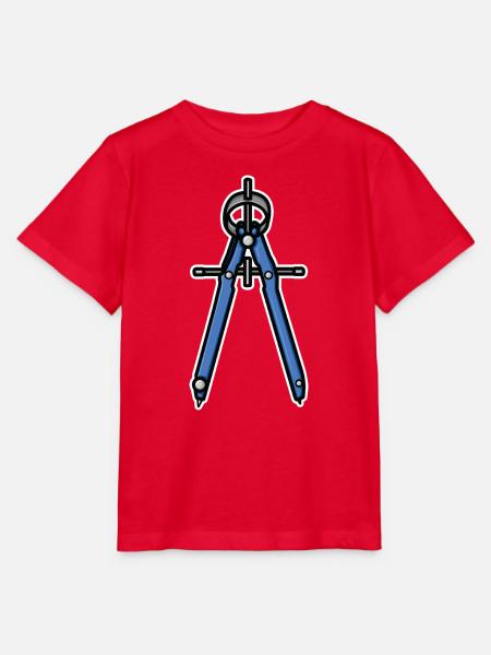 Zirkel Retro Look - Stanley/Stella Kinder T-Shirt MINI CREATOR - Rot