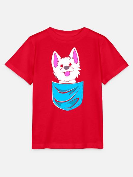 West Highland Terrier - Stanley/Stella Kinder T-Shirt MINI CREATOR - Rot