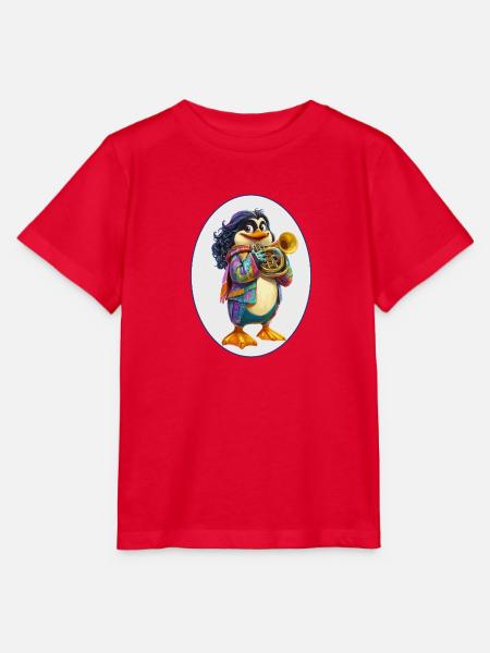 Musik Pinguin - Stanley/Stella Kinder T-Shirt MINI CREATOR - Rot