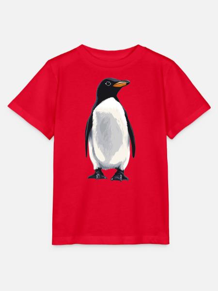 Pinguine Pinguin - Stanley/Stella Kinder T-Shirt MINI CREATOR - Rot