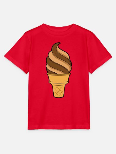 Softeis Eiscreme - Stanley/Stella Kinder T-Shirt MINI CREATOR  - Rot