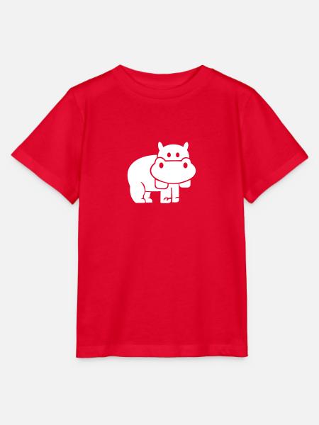 Nilpferd - Stanley/Stella Kinder T-Shirt MINI CREATOR  - Rot