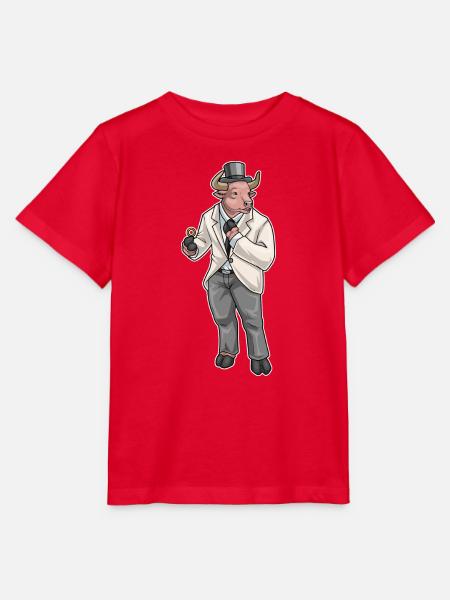 Stier Bräutigam Ehering Hochzeit - Stanley/Stella Kinder T-Shirt MINI CREATOR  - Rot