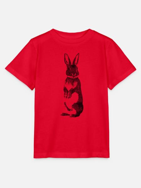 Hase sw - Stanley/Stella Kinder T-Shirt MINI CREATOR - Rot