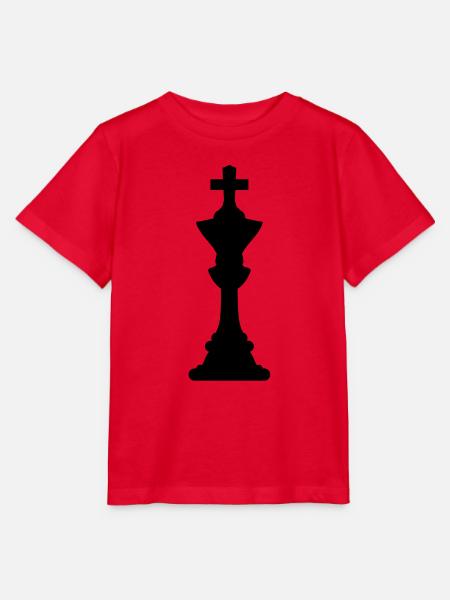 Chess silhouette - Stanley/Stella Kinder T-Shirt MINI CREATOR - Rot