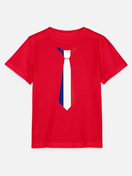 France Tie – Flaggendesign - Stanley/Stella Kinder T-Shirt MINI CREATOR - Rot