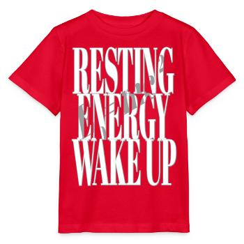 Ruheenergie erwache Energie Formel Mathematik - Stanley/Stella Kinder T-Shirt MINI CREATOR  - Rot - Vorne - Jaiden (125cm)