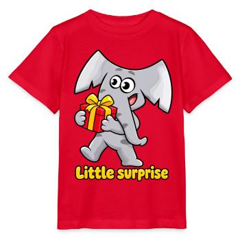 Kleine Überraschung Charlie, der Elefant - Stanley/Stella Kinder T-Shirt MINI CREATOR  - Rot - Vorne - Jaiden (125cm)