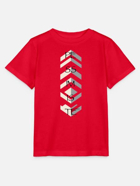 Pessimist - Stanley/Stella Kinder T-Shirt MINI CREATOR - Rot
