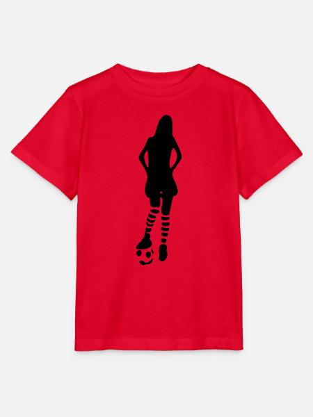 Mädchen spielen Fußball - Stanley/Stella Kinder T-Shirt MINI CREATOR  - Rot