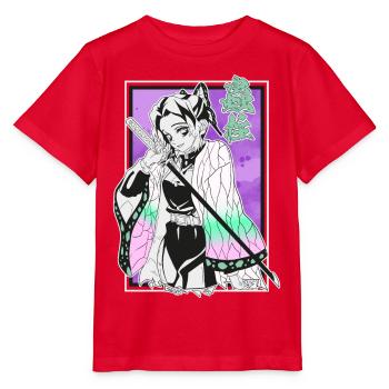 kimetsu shinobu - Stanley/Stella MINI CREATOR Kids’ T-Shirt - red - Front - Jaiden (125cm)