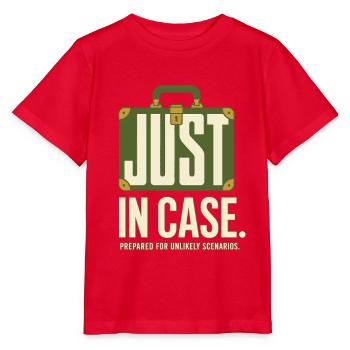 Au cas où – Humour pour les voyageurs - T-shirt bio MINI CREATOR Stanley/Stella Enfant - rouge - Devant - Jaiden (125cm)