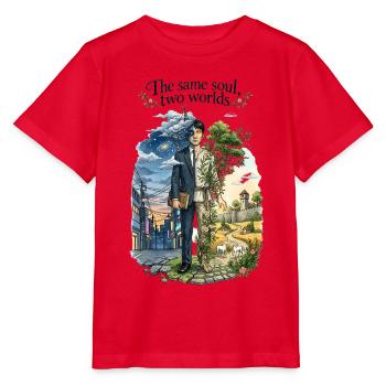 Zwei Seelen, eine Welt - Stanley/Stella Kinder T-Shirt MINI CREATOR  - Rot - Vorne - Jaiden (125cm)