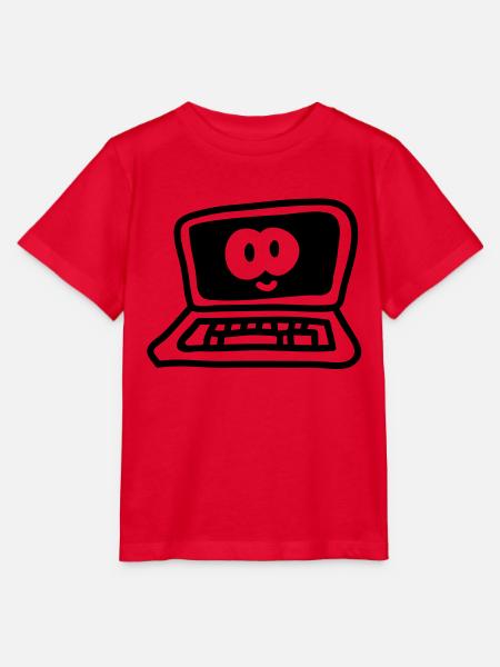 laptop - line - Stanley/Stella Kinder T-Shirt MINI CREATOR - Rot