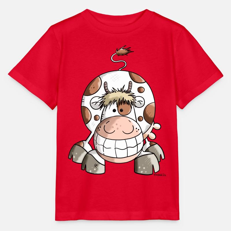 Drôle Vache - T-shirt bio MINI CREATOR Stanley/Stella Enfant - rouge