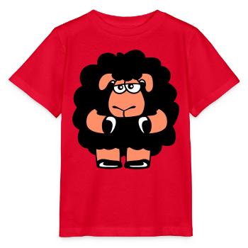Schwarzes Schaf Traurig Unsicher Müde Lustig Süß - Stanley/Stella Kinder T-Shirt MINI CREATOR  - Rot - Vorne - Jaiden (125cm)