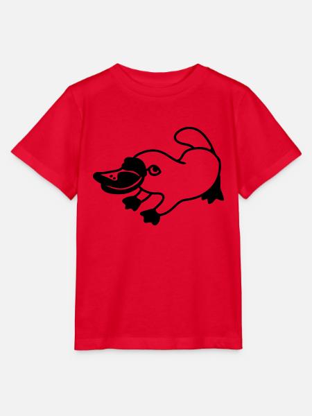Schnabeltier - Line - Stanley/Stella Kinder T-Shirt MINI CREATOR - Rot