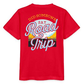 Road Trip - Stanley/Stella Kinder T-Shirt MINI CREATOR  - Rot - Hinten - Jaiden (125cm)