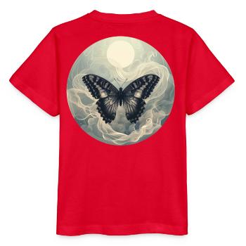 Butterfly Tone - Stanley/Stella MINI CREATOR Kids’ T-Shirt - red - Back - Jaiden (125cm)