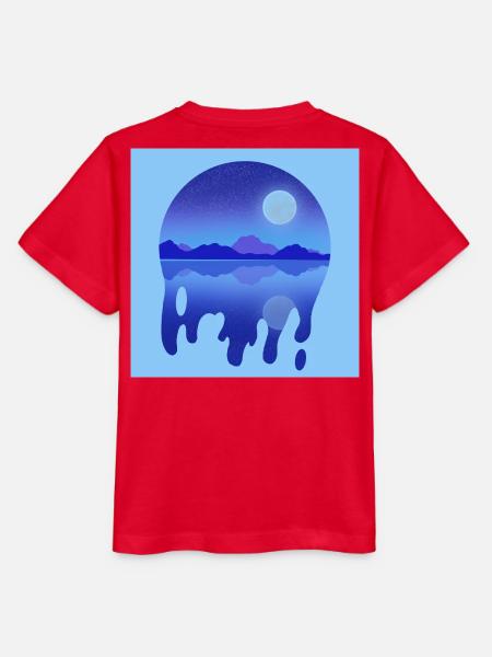 Nächtlicher See - Stanley/Stella Kinder T-Shirt MINI CREATOR  - Rot