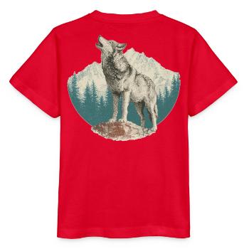 Wolf - Stanley/Stella MINI CREATOR Kids’ T-Shirt - red - Back - Jaiden (125cm)