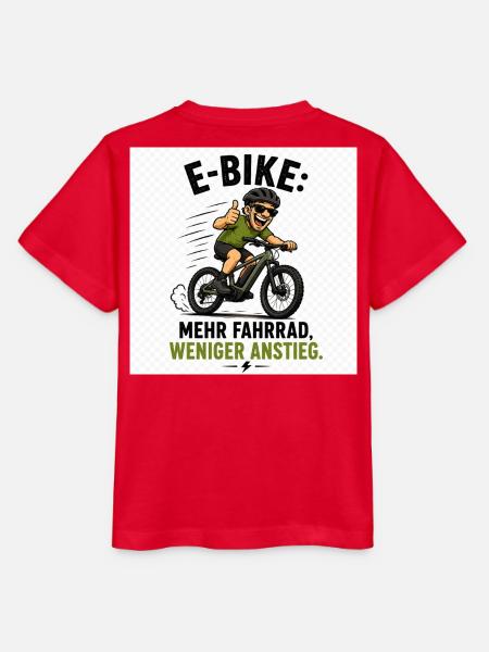 E-Bike Spaß: Mehr Rad, Weniger Anstieg - Stanley/Stella Kinder T-Shirt MINI CREATOR - Rot