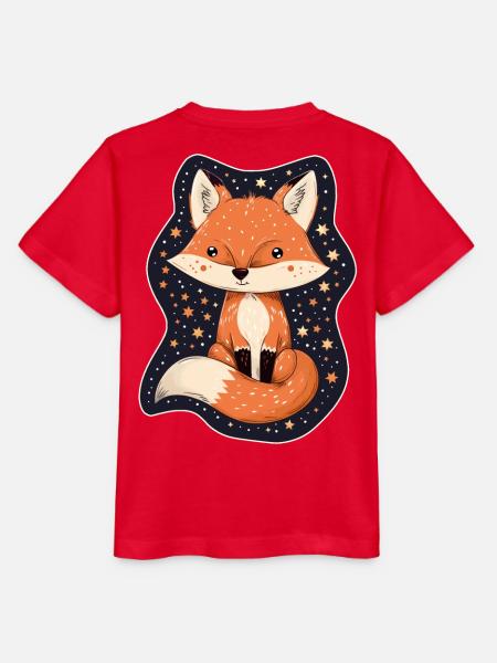 Fuchs mit Sternen - Stanley/Stella Kinder T-Shirt MINI CREATOR - Rot