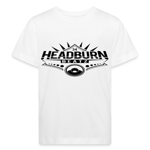 HeadburN - Logo Schwarz - Kinder Bio-T-Shirt
