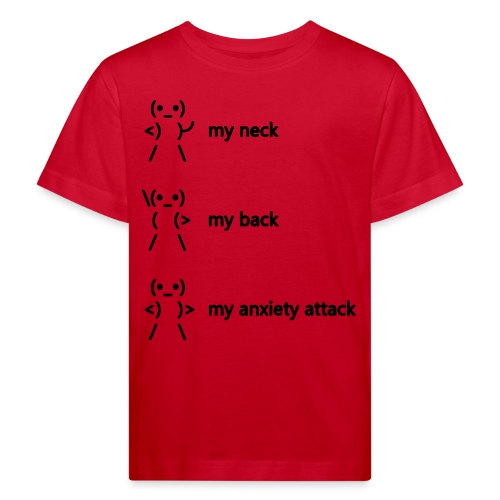 neck back anxiety attack - Kids' Organic T-Shirt