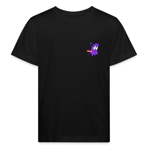 Artees GHOST Purple SMALL LOGO - Kinder Bio-T-Shirt