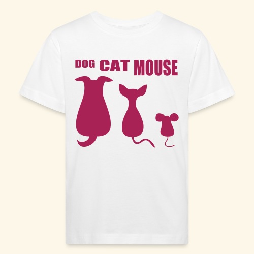 dog cat mouse - Kinder Bio-T-Shirt