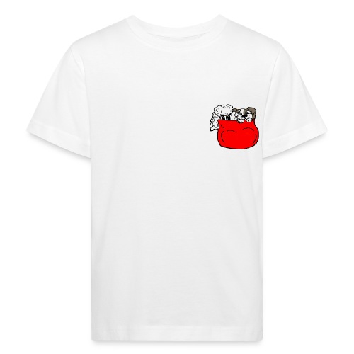 Taschenhunde rot - Kinder Bio-T-Shirt
