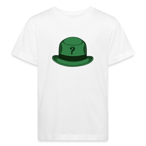 Grüner Rätsel Hut Riddler - Kinder Bio-T-Shirt