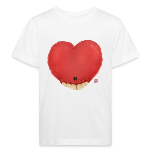 Kærlighed hjerte - Organic børne shirt