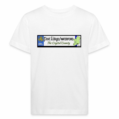 WATERFORD, IRELAND: licence plate tag style decal - Kids' Organic T-Shirt