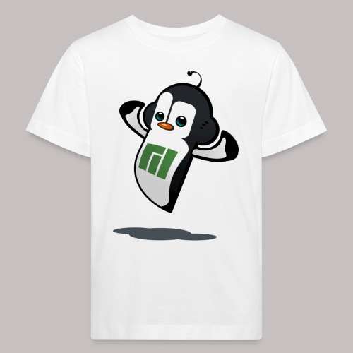 Manjaro Mascot strong left - Kinder Bio-T-Shirt