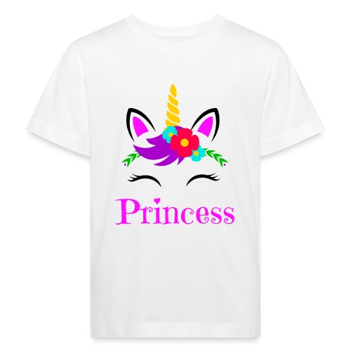 Princess Einhorn - Kinder Bio-T-Shirt