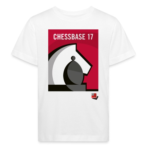 CHESSBASE 17 - Schach, Läufer, Springer - Camiseta ecológica niño