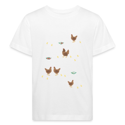Hühner Liebe - Kinder Bio-T-Shirt