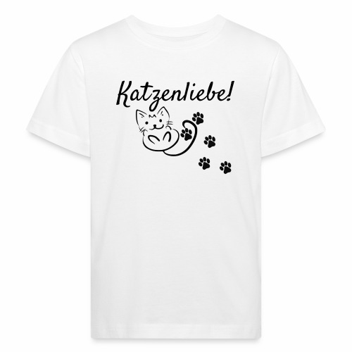 Katzenliebe - Kinder Bio-T-Shirt