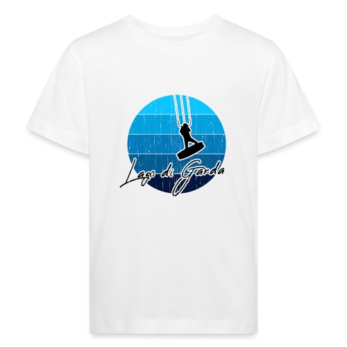 Kitesurfer, Kiten, Kitesurfing am Gardasee/Italien - Kinder Bio-T-Shirt