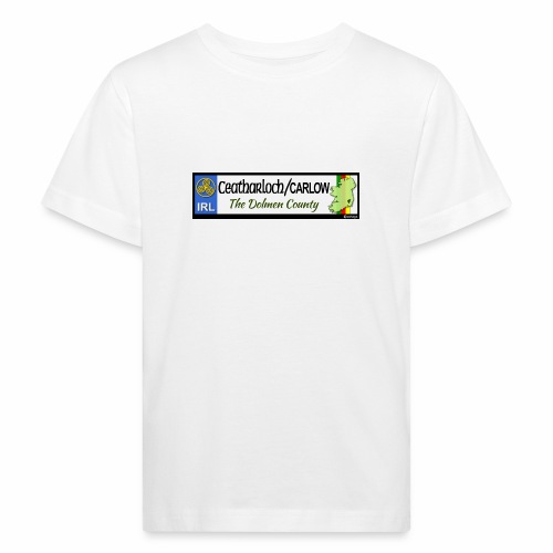 CARLOW, IRELAND: licence plate tag style decal - Kids' Organic T-Shirt