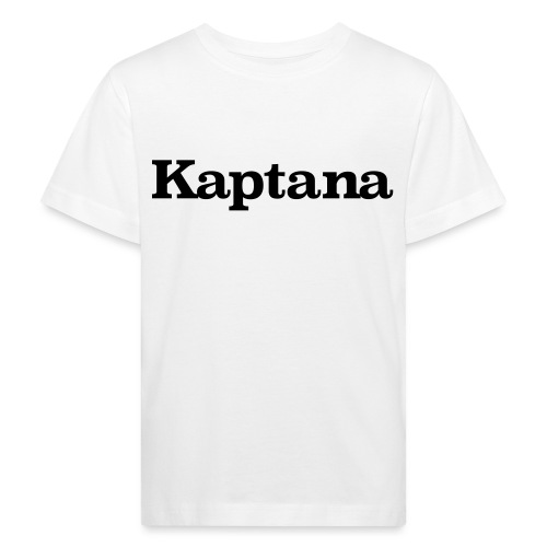 KAPTANA Black Logo - Kinderen Bio-T-shirt