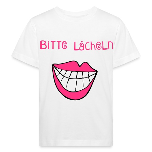 Bitte Lächeln - - Kinder Bio-T-Shirt