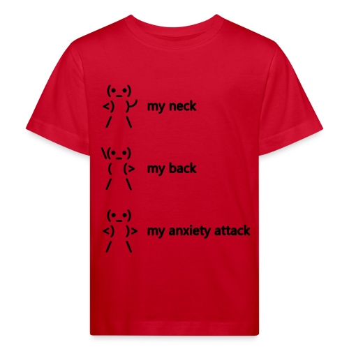 neck back anxiety attack - Kids' Organic T-Shirt
