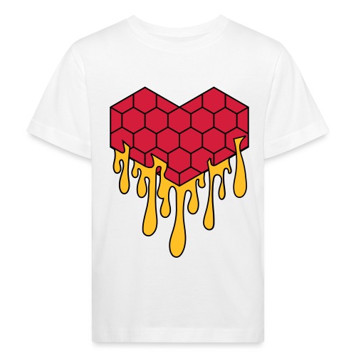 Honey heart cuore miele radeo - Maglietta ecologica per bambini