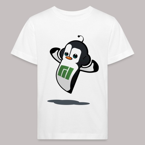 Manjaro Mascot strong left - Kids' Organic T-Shirt