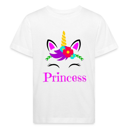 Princess Einhorn - Kinder Bio-T-Shirt