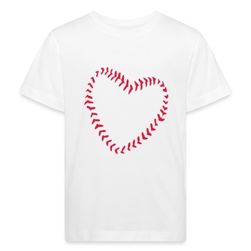 2581172 1029128891 Baseball hjertet af sømme - Organic børne shirt