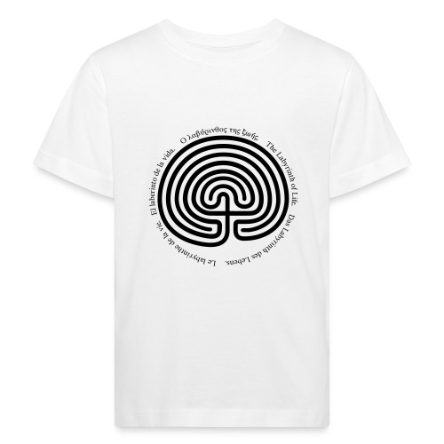 Labyrinth tria - Kinder Bio-T-Shirt